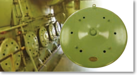 Safety valves of crankcase for diesel engines
